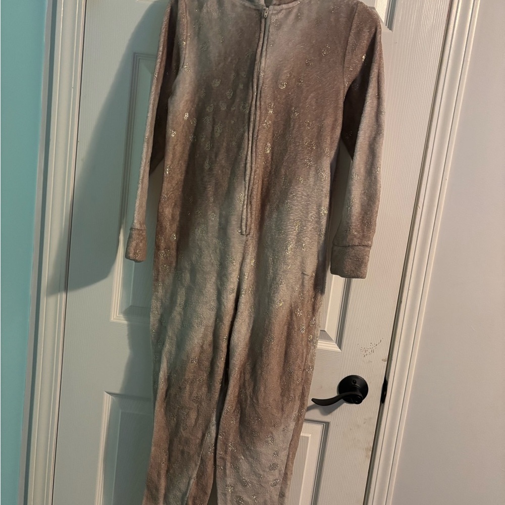 Cozy Brown Zip-Up Onesie
